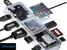 DOCKCASE Explorer Edition: Hub USB-C inteligente 10 en 1 Plateado brillante